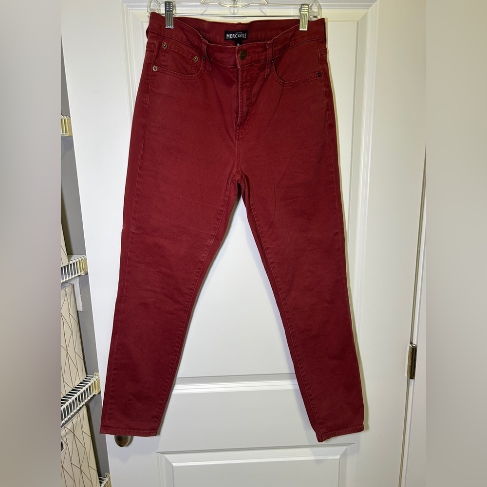 JCrew Mercantile women’s size 30 pants - maroon